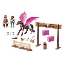 MARLA EN DEL MET GEVLEUGELD PAARD PLAYMOBIL (70074) ()